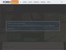 Tablet Screenshot of forexroot.com